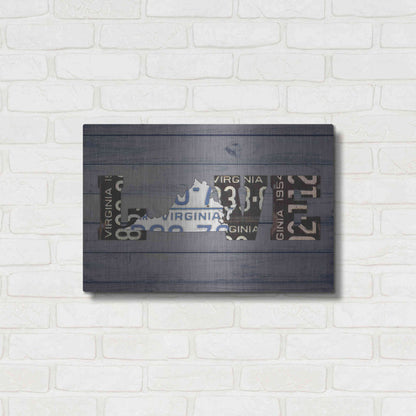 Luxe Metal Art 'VA State Love' by Design Turnpike, Metal Wall Art,24x16