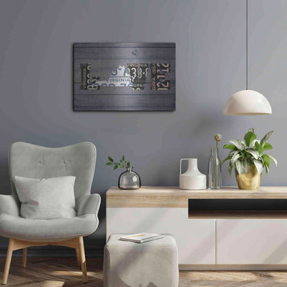 Luxe Metal Art 'VA State Love' by Design Turnpike, Metal Wall Art,24x16