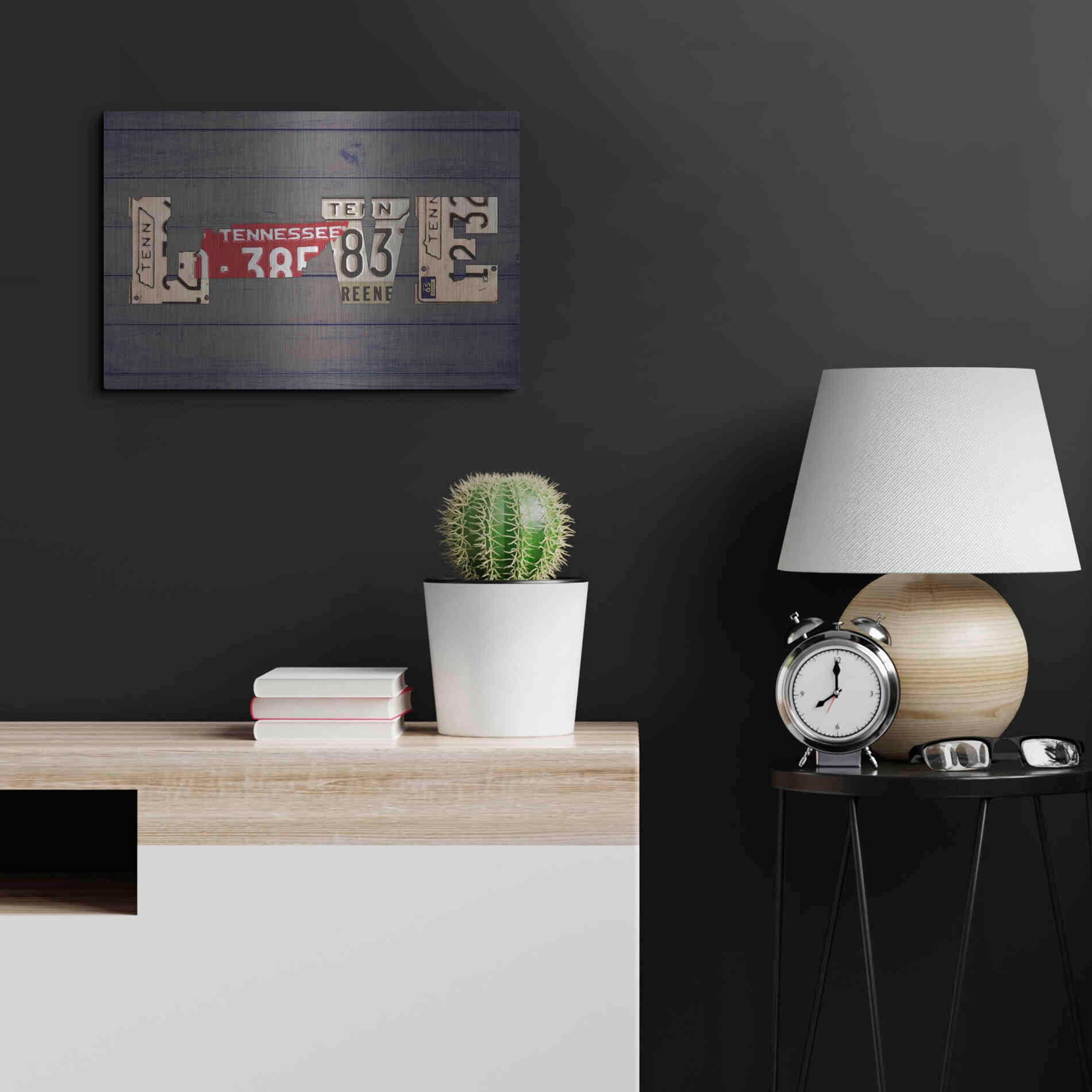 Luxe Metal Art 'TN State Love' by Design Turnpike, Metal Wall Art,24x16
