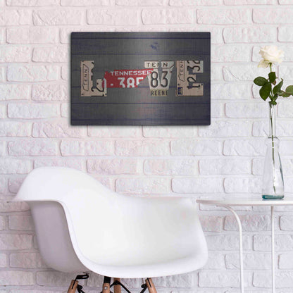 Luxe Metal Art 'TN State Love' by Design Turnpike, Metal Wall Art,24x16