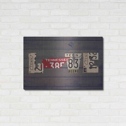 Luxe Metal Art 'TN State Love' by Design Turnpike, Metal Wall Art,36x24