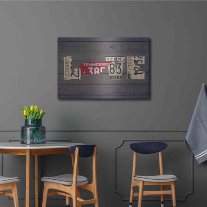 Luxe Metal Art 'TN State Love' by Design Turnpike, Metal Wall Art,36x24