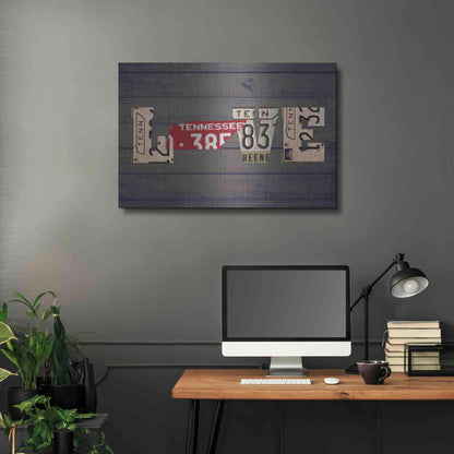 Luxe Metal Art 'TN State Love' by Design Turnpike, Metal Wall Art,36x24