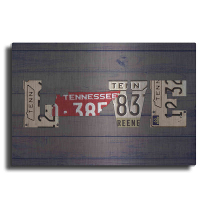 Luxe Metal Art 'TN State Love' by Design Turnpike, Metal Wall Art