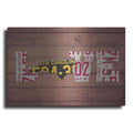Luxe Metal Art 'NC State Love' by Design Turnpike, Metal Wall Art