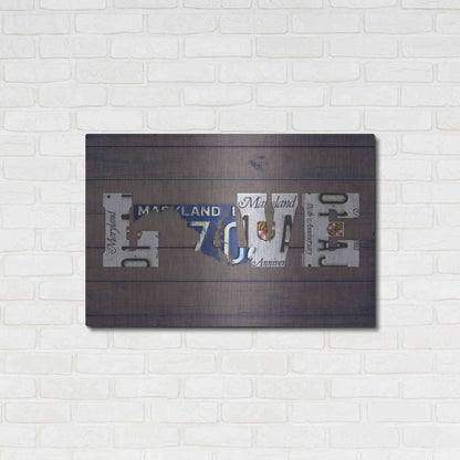 Luxe Metal Art 'MD State Love' by Design Turnpike, Metal Wall Art,36x24