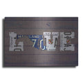 Luxe Metal Art 'MD State Love' by Design Turnpike, Metal Wall Art