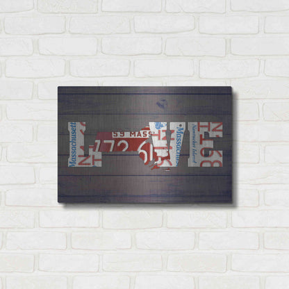 Luxe Metal Art 'MA State Love' by Design Turnpike, Metal Wall Art,24x16
