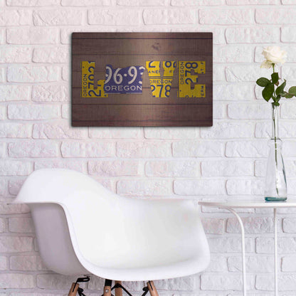 Luxe Metal Art 'OR State Love' by Design Turnpike, Metal Wall Art,24x16
