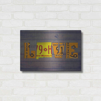 Luxe Metal Art 'NM State Love' by Design Turnpike, Metal Wall Art,24x16