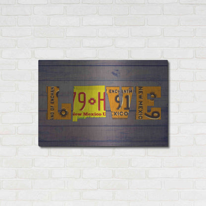 Luxe Metal Art 'NM State Love' by Design Turnpike, Metal Wall Art,36x24