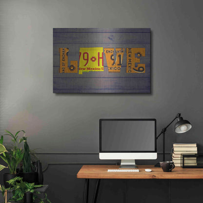 Luxe Metal Art 'NM State Love' by Design Turnpike, Metal Wall Art,36x24