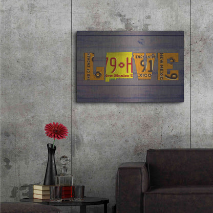 Luxe Metal Art 'NM State Love' by Design Turnpike, Metal Wall Art,36x24