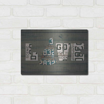 Luxe Metal Art 'NH State Love' by Design Turnpike, Metal Wall Art,16x12