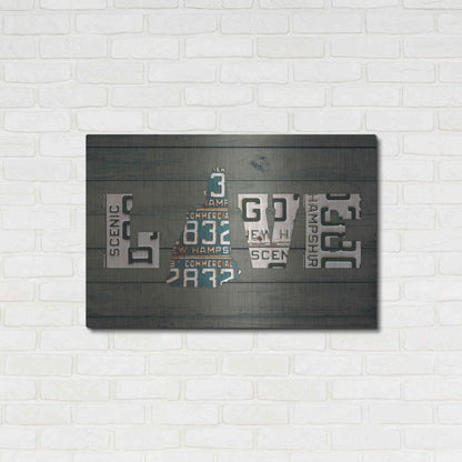 Luxe Metal Art 'NH State Love' by Design Turnpike, Metal Wall Art,36x24