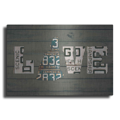Luxe Metal Art 'NH State Love' by Design Turnpike, Metal Wall Art