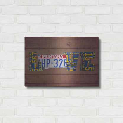 Luxe Metal Art 'MT State Love' by Design Turnpike, Metal Wall Art,24x16