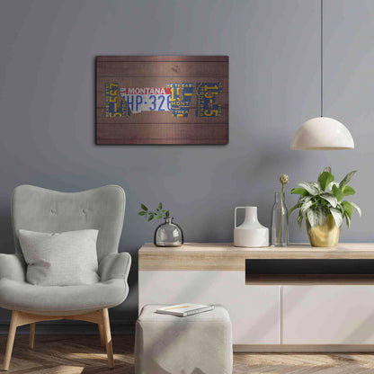 Luxe Metal Art 'MT State Love' by Design Turnpike, Metal Wall Art,24x16