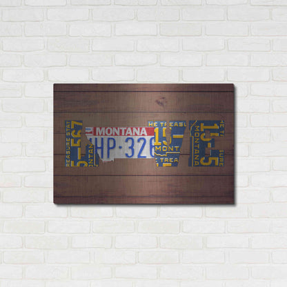 Luxe Metal Art 'MT State Love' by Design Turnpike, Metal Wall Art,36x24