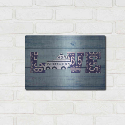 Luxe Metal Art 'KY State Love' by Design Turnpike, Metal Wall Art,16x12