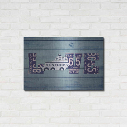 Luxe Metal Art 'KY State Love' by Design Turnpike, Metal Wall Art,36x24
