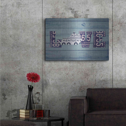 Luxe Metal Art 'KY State Love' by Design Turnpike, Metal Wall Art,36x24