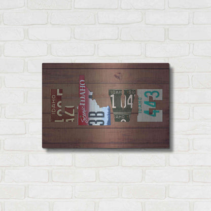 Luxe Metal Art 'ID State Love' by Design Turnpike, Metal Wall Art,24x16