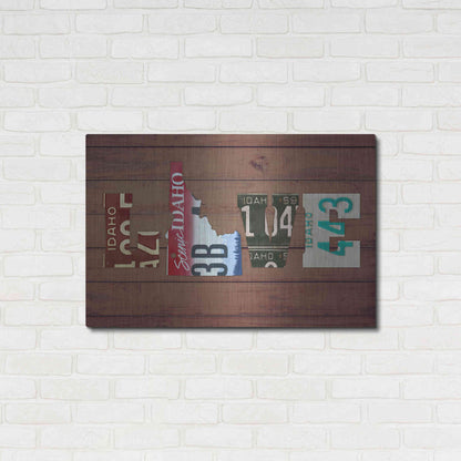 Luxe Metal Art 'ID State Love' by Design Turnpike, Metal Wall Art,36x24