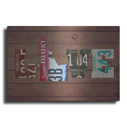 Luxe Metal Art 'ID State Love' by Design Turnpike, Metal Wall Art