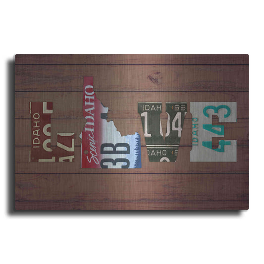 Luxe Metal Art 'ID State Love' by Design Turnpike, Metal Wall Art