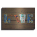 Luxe Metal Art 'FL State Love' by Design Turnpike, Metal Wall Art
