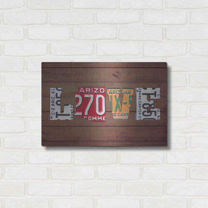 Luxe Metal Art 'AZ State Love' by Design Turnpike, Metal Wall Art,24x16