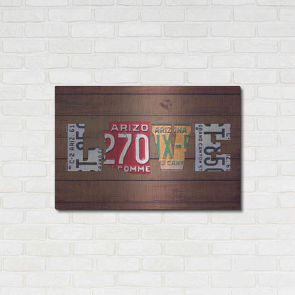 Luxe Metal Art 'AZ State Love' by Design Turnpike, Metal Wall Art,36x24