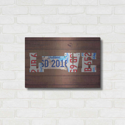 Luxe Metal Art 'SD State Love' by Design Turnpike, Metal Wall Art,24x16