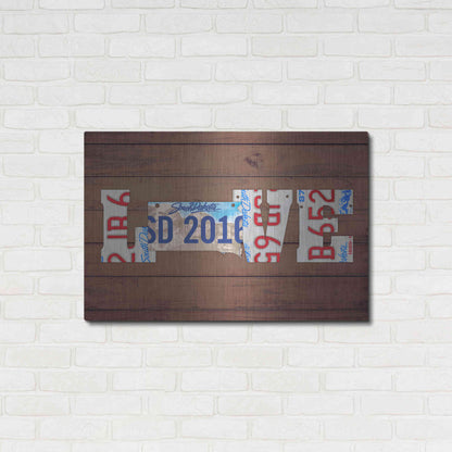 Luxe Metal Art 'SD State Love' by Design Turnpike, Metal Wall Art,36x24