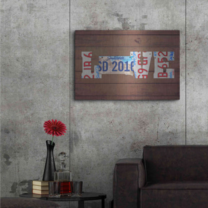 Luxe Metal Art 'SD State Love' by Design Turnpike, Metal Wall Art,36x24