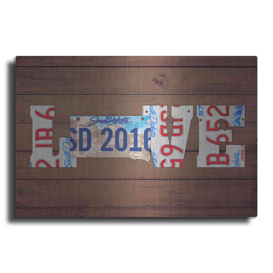 Luxe Metal Art 'SD State Love' by Design Turnpike, Metal Wall Art