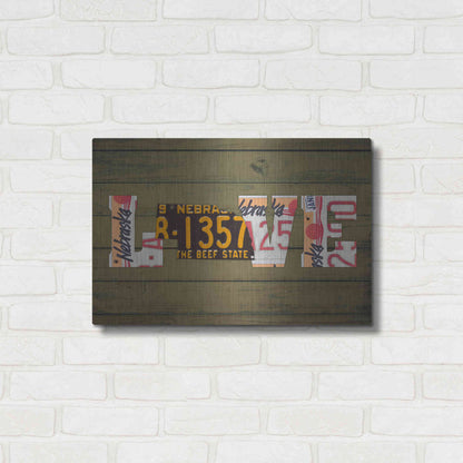 Luxe Metal Art 'NE State Love' by Design Turnpike, Metal Wall Art,24x16