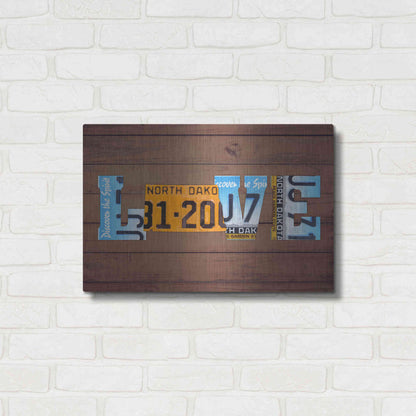 Luxe Metal Art 'ND State Love' by Design Turnpike, Metal Wall Art,24x16