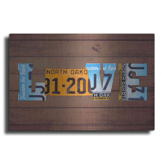 Luxe Metal Art 'ND State Love' by Design Turnpike, Metal Wall Art