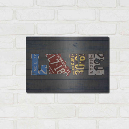 Luxe Metal Art 'MO State Love' by Design Turnpike, Metal Wall Art,16x12