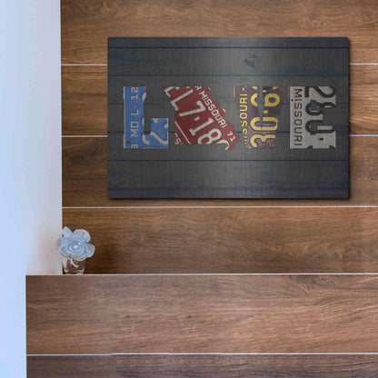 Luxe Metal Art 'MO State Love' by Design Turnpike, Metal Wall Art,16x12
