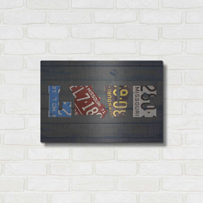 Luxe Metal Art 'MO State Love' by Design Turnpike, Metal Wall Art,24x16