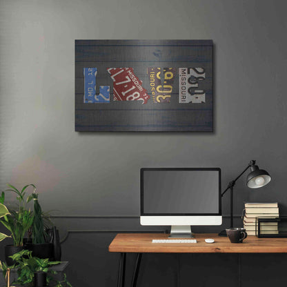 Luxe Metal Art 'MO State Love' by Design Turnpike, Metal Wall Art,36x24