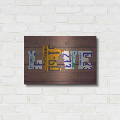 Luxe Metal Art 'MN State Love' by Design Turnpike, Metal Wall Art,24x16
