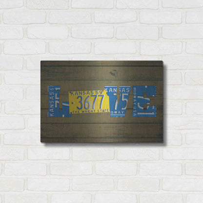 Luxe Metal Art 'KS State Love' by Design Turnpike, Metal Wall Art,24x16