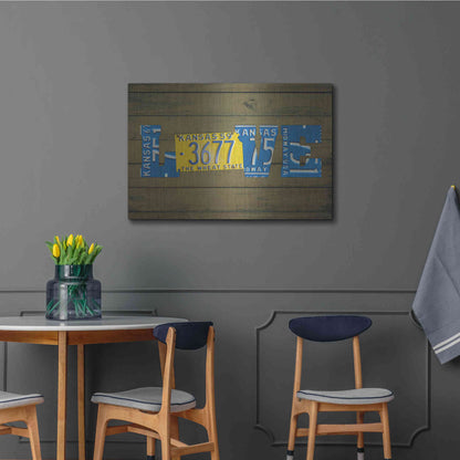 Luxe Metal Art 'KS State Love' by Design Turnpike, Metal Wall Art,36x24