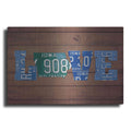 Luxe Metal Art 'IA State Love' by Design Turnpike, Metal Wall Art