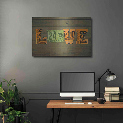 Luxe Metal Art 'CO State Love' by Design Turnpike, Metal Wall Art,36x24