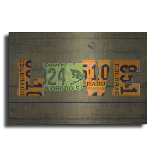 Luxe Metal Art 'CO State Love' by Design Turnpike, Metal Wall Art